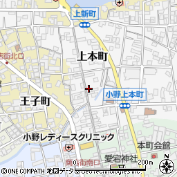 兵庫県小野市上本町93周辺の地図