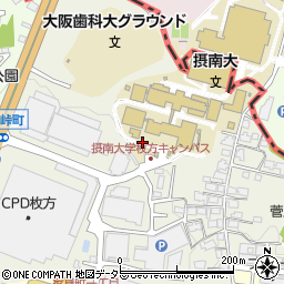 大阪府枚方市長尾峠町周辺の地図