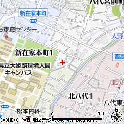 兵庫県姫路市八代宮前町3-26周辺の地図