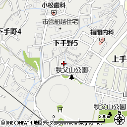 兵庫県姫路市下手野5丁目4周辺の地図