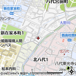兵庫県姫路市八代宮前町2-12周辺の地図
