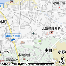 兵庫県小野市上本町216周辺の地図