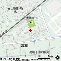 静岡県藤枝市高柳周辺の地図
