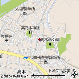 兵庫県姫路市花田町高木254周辺の地図