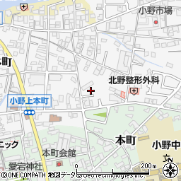兵庫県小野市上本町213周辺の地図