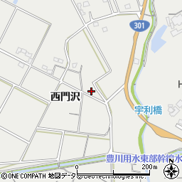 愛知県新城市富岡西門沢137周辺の地図