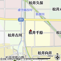 京都府京田辺市松井千原周辺の地図