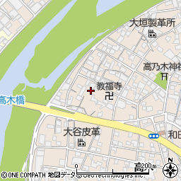 兵庫県姫路市花田町高木448周辺の地図