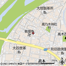 兵庫県姫路市花田町高木418周辺の地図