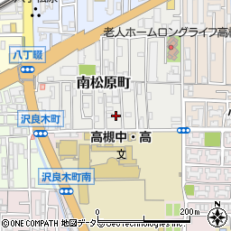 大阪府高槻市南松原町7-8周辺の地図