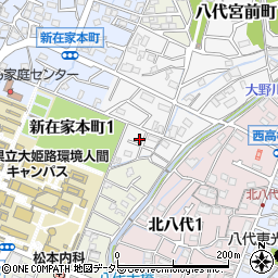 兵庫県姫路市八代宮前町3-20周辺の地図