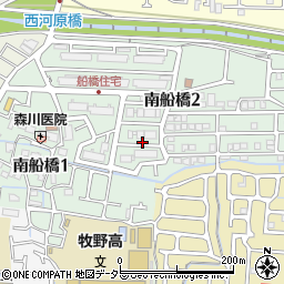 大阪府枚方市南船橋周辺の地図