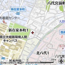 兵庫県姫路市八代宮前町3-21周辺の地図
