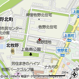 大阪府枚方市牧野北町6-6周辺の地図