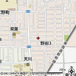 高槻野田郵便局 ＡＴＭ周辺の地図