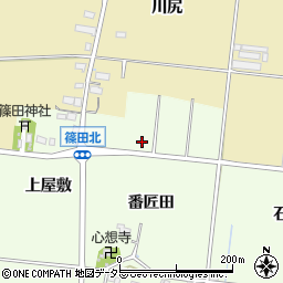 愛知県豊川市篠田町新居東周辺の地図