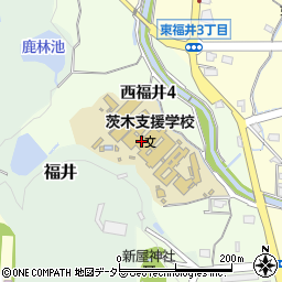 大阪府立茨木支援学校周辺の地図