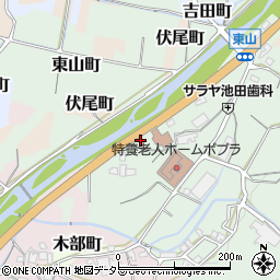 池田警察署細河交番周辺の地図