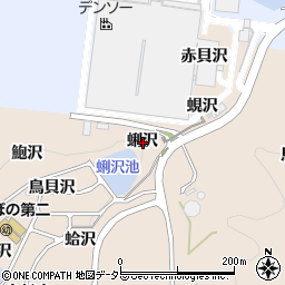 愛知県額田郡幸田町深溝蜊沢周辺の地図