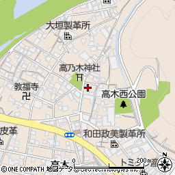 兵庫県姫路市花田町高木152周辺の地図
