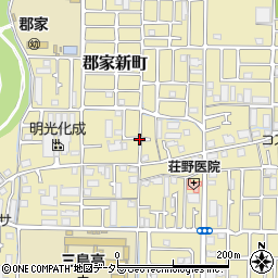 大阪府高槻市郡家新町周辺の地図