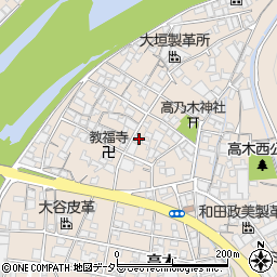兵庫県姫路市花田町高木484周辺の地図