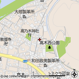 兵庫県姫路市花田町高木267周辺の地図