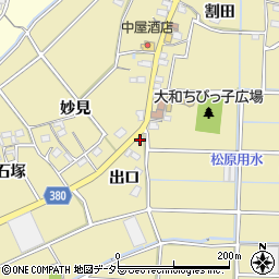 愛知県豊川市豊津町出口42周辺の地図
