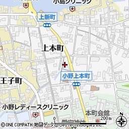 兵庫県小野市上本町236周辺の地図