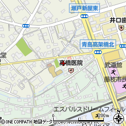 秋山配送藤枝配送センター周辺の地図