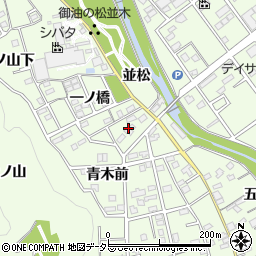 愛知県豊川市御油町（一ノ橋）周辺の地図