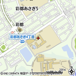 茨木市立彩都西中学校周辺の地図