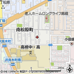 大阪府高槻市南松原町9周辺の地図