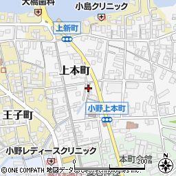 兵庫県小野市上本町237周辺の地図