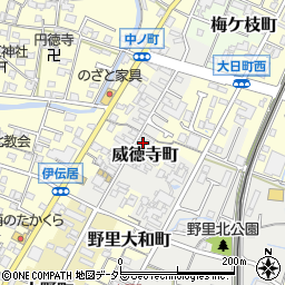 兵庫県姫路市威徳寺町54周辺の地図