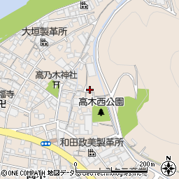 兵庫県姫路市花田町高木262周辺の地図