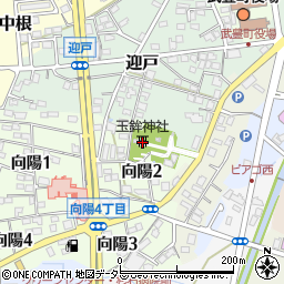 玉鉾神社周辺の地図