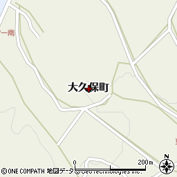 広島県庄原市大久保町周辺の地図