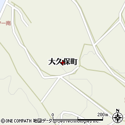 広島県庄原市大久保町周辺の地図