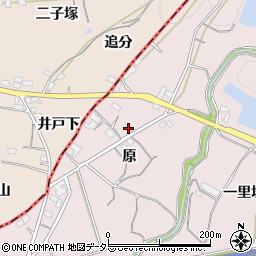 愛知県豊橋市石巻西川町原周辺の地図