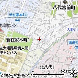 兵庫県姫路市八代宮前町7-3周辺の地図
