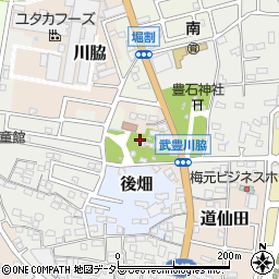 堀田稲荷神社周辺の地図