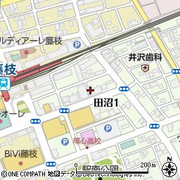 静岡県藤枝市田沼1丁目4周辺の地図