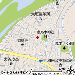 兵庫県姫路市花田町高木490周辺の地図