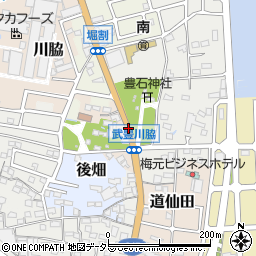 堀田稲荷周辺の地図