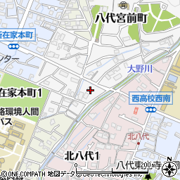 兵庫県姫路市八代宮前町8-3周辺の地図
