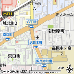 トヨタレンタリース大阪阪急高槻市駅前店周辺の地図