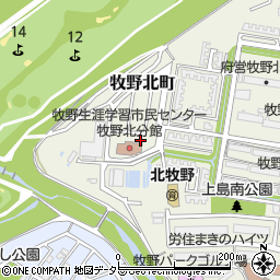 大阪府枚方市牧野北町13-8周辺の地図