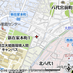 兵庫県姫路市八代宮前町5-17周辺の地図
