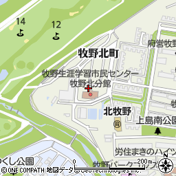大阪府枚方市牧野北町13-5周辺の地図